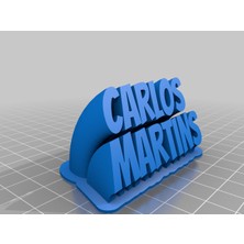 Akaslan Plastik My Customized Süpürme 2 Satırlı Isim Plakası Metin 2 3D Baskı (Bu Ürün Sadece Plastik Parçadır - Almadan Önce Soru Sorabilirsiniz)