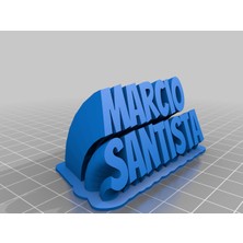 Akaslan Plastik My Customized Süpürme 2 Satırlı Isim Plakası Metin 3D Baskı (Bu Ürün Sadece Plastik Parçadır - Almadan Önce Soru Sorabilirsiniz)