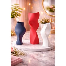 3D Boyuthane Modern Burgu Tasarım Dekoratif Vazo Seti