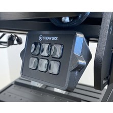 Akaslan Plastik Elgato Stream Deck Mini Montaj 8020 T Slot Profili (Bu Ürün Sadece Plastik Parçadır - Almadan Önce Soru Sorabilirsiniz)