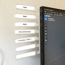 Akaslan Plastik Ekran Için Hedef Hatırlatıcı (Bu Ürün Sadece Plastik Parçadır - Almadan Önce Soru Sorabilirsiniz)