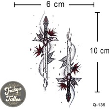 Trakya Tattoo 1-2 Hafta Kalıcı Geçici Minimal Kılıç Dövmesi