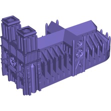 Akaslan Plastik Notre Dame De Paris Çatısız 3D Baskı (Bu Ürün Sadece Plastik Parçadır - Almadan Önce Soru Sorabilirsiniz)