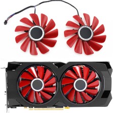 EGTech Xfx 85MM Çap RX-570-2048SP RX-580 Xfx Için Xfx RX570 Kırmızı Fan