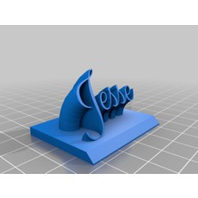 Akaslan Plastik My Customized Süpürme 2 Satırlı Isim Plakası Metin 3D Baskı (Bu Ürün Sadece Plastik Parçadır - Almadan Önce Soru Sorabilirsiniz)