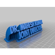 Akaslan Plastik My Customized Süpürme 2 Satırlı Isim Plakası Metin 3D Baskı (Bu Ürün Sadece Plastik Parçadır - Almadan Önce Soru Sorabilirsiniz)