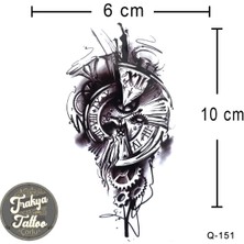 Trakya Tattoo 1-2 Hafta Kalıcı Geçici Minimal Saat Dövmesi