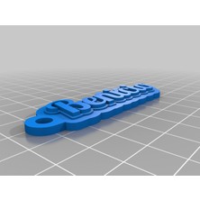 Akaslan Plastik Özelleştirilmiş Çok Satırlı Etiket Veya Anahtarlık Benicio (Bu Ürün Sadece Plastik Parçadır - Almadan Önce Soru Sorabilirsiniz)