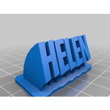 Akaslan Plastik My Customized Süpürme 2 Satırlı Isim Plakası Helen 3D Baskı (Bu Ürün Sadece Plastik Parçadır - Almadan Önce Soru Sorabilirsiniz)