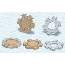 Akaslan Plastik Poker Fişi 2 Renkli Baskı (Bu Ürün Sadece Plastik Parçadır - Almadan Önce Soru Sorabilirsiniz)