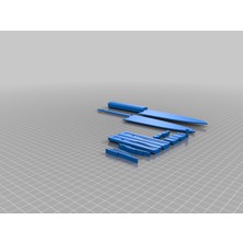 Akaslan Plastik Japon Bıçağı 3D Baskı (Bu Ürün Sadece Plastik Parçadır - Almadan Önce Soru Sorabilirsiniz)