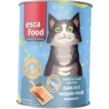 Miçiko Esca Food Balık Etli Yetişkin Kedi Konserve Maması 415GR