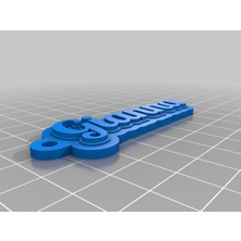 Akaslan Plastik Özelleştirilmiş Çok Satırlı Etiket Veya Anahtarlık Gianna (Bu Ürün Sadece Plastik Parçadır - Almadan Önce Soru Sorabilirsiniz)