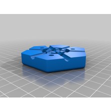 Akaslan Plastik Kidwind 6 Kanatlı Rüzgar Türbini Için Üst ve Alt Hub (Bu Ürün Sadece Plastik Parçadır - Almadan Önce Soru Sorabilirsiniz)