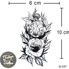 Trakya Tattoo 1-2 Hafta Kalıcı Geçici Minimal Gül Dövmesi