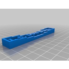Akaslan Plastik My Customized Proje Isim Plakası Üretici Openscad 3D Baskı (Bu Ürün Sadece Plastik Parçadır - Almadan Önce Soru Sorabilirsiniz)