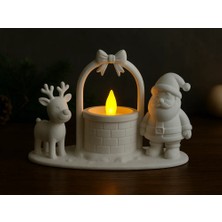 Hasfar Tech Noel Baba ve Ren Geyikleri ile Noel Mum Işığı