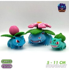 Neptune3D #0001 Bulbasaur, Ivysaur, Venusaur Pokemon Gelişim Seti