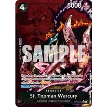Bandai Tcg One Piece St. Topman Warcury OP13-089-P1 Lisanslı Oyun Kartı (En - Rare Alternate Art)