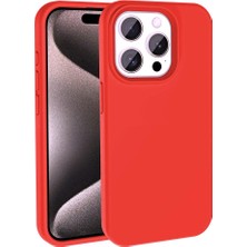Ve Kırmızı iPhone 14 Pro ile Uyumlu Live Serisi Silikon Kılıf