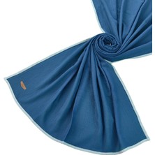 Mim Eşarp ve Şal Enba Biyeli Aqua Düz Renk Şal 85X190 cm