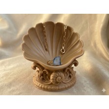 Mibe.co Deniz Esintili Antik Takı Standı & Dekoratif Objeretro Istiridyetakı Tablası