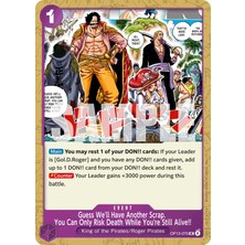 Bandai Tcg One Piece Guess We'll Have Another Scrap. You Can Only Risk Death While You're Still Alive!! OP13-075 Lisanslı Oyun Kartı (En)