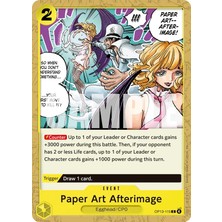 Bandai Tcg One Piece Paper Art Afterimage OP13-115 Lisanslı Oyun Kartı (En)