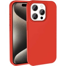 Ve Kırmızı iPhone 15 Pro Max ile Uyumlu Live Serisi Silikon Kılıf