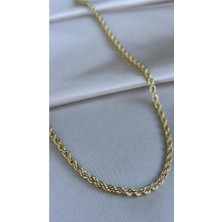 Lune Design Altın Kaplama Burgu Modeli Çelik Zincir Kolye