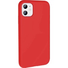 Ve Kırmızı iPhone 11  ile Uyumlu Live Serisi Silikon Kılıf