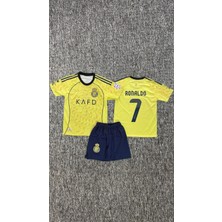 Rodak Spor Ronaldo 7 A.nasr Sarı Şortlu Çocuk Forması 2’li Takım