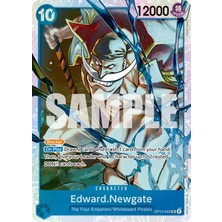 Bandai Tcg One Piece Edward.newgate OP13-042 Lisanslı Oyun Kartı (En - Foil Secret Rare)