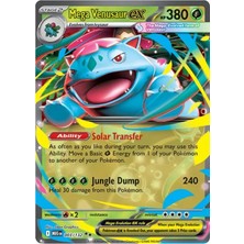 Pokemon Tcg Mega Venusaur Ex 3/132 Double Rare Megen Lisanslı Oyun Kartı