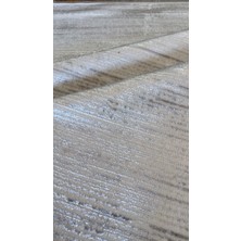 Canoo Halı Home Incesık Saten Ipek Dokuma Krem Gri Parlak Salon Koridor Oturma Odası Özel Kesme Halı Yolluk