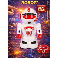Aksoy Toys Çarp Dön Sesli Işıklı 15 Fonksiyonlu Robot 25 cm Kırmızı