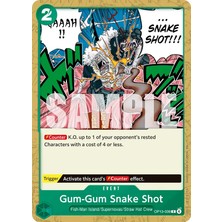 Bandai Tcg One Piece Gum-Gum Snake Shot OP13-039 Lisanslı Oyun Kartı (En)