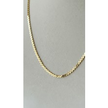 Lune Design S-Curve Italyan Model Zincir Çelik Kolye