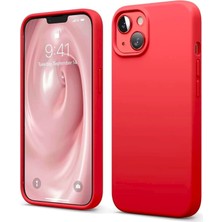 Ve Kırmızı iPhone 13 ile Uyumlu Live Serisi Silikon Kılıf