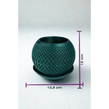 Fılamentim Floranti Celestia Örgü Tasarım Dekoratif Saksı 135X135X120MM NO.1001-2.10.Y-18-T