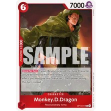 Bandai Tcg One Piece Monkey.d.dragon OP13-017 Lisanslı Oyun Kartı (En - Foil Rare)