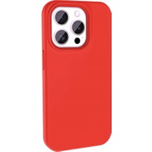 Ve Kırmızı iPhone 15 Pro ile Uyumlu Live Serisi Silikon Kılıf