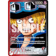 Bandai Tcg One Piece Sabo OP13-004-P1 Lisanslı Oyun Kartı (En - Leader Alternate Art)