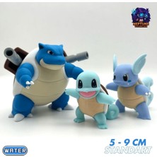 Neptune3D #0007 Squirtle, Wartortle, Blastoise Pokemon Gelişim Seti