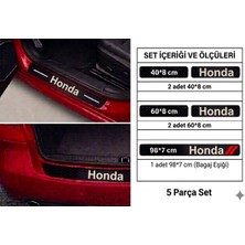Mrt Teknik Honda Prelude Için Özel Yeni Uyumlu Aksesuar Bagaj ve Kapı Eşiği Oto Özel Yeni Sticker Karbon 5'li Set
