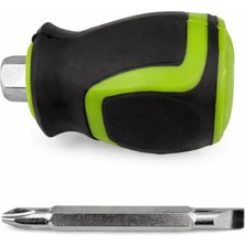 NSE Düz / Yıldız Değişken Uçlu Mini Topaç Tornavida – Kısa Gövde Hassas Tamir Tornavidası Elektronikçi Cep Tornavida