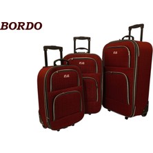 Atlas 2 Tekerli Ucuz Sağlam Valiz 3 Adet