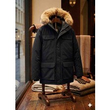 Winchester Kürk Kapişonlu Kaban Mont