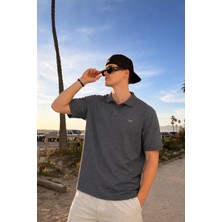 Damga Erkek Pamuklu Trend Füme Polo Yaka T Shirt