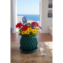 Fılamentim Floranti Heliora Tasarım Dekoratif Saksı 125X125X120MM NO.1009.10.Y-18-T